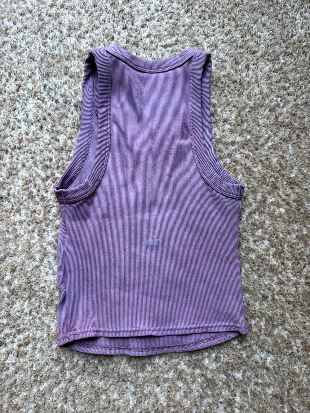 Alo goddess ribbed tank size xs. Tye dyed